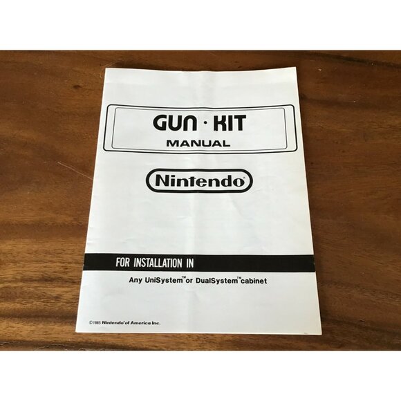 Vintage ORIGINAL NINTENDO Gun & Unisystem Kit Manual W/Inserts - Picture 10 of 12